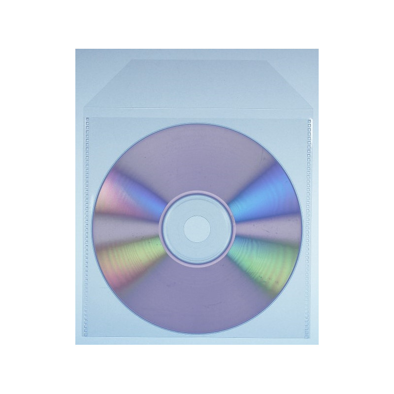 Pack 600 - Thick Plastic Bags (120my) for individual CD DVD BD 100% Transparent