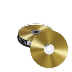 Prof. Line CD-R 52x 700MB MediaRange Oro Verdadeiro,  10 uni