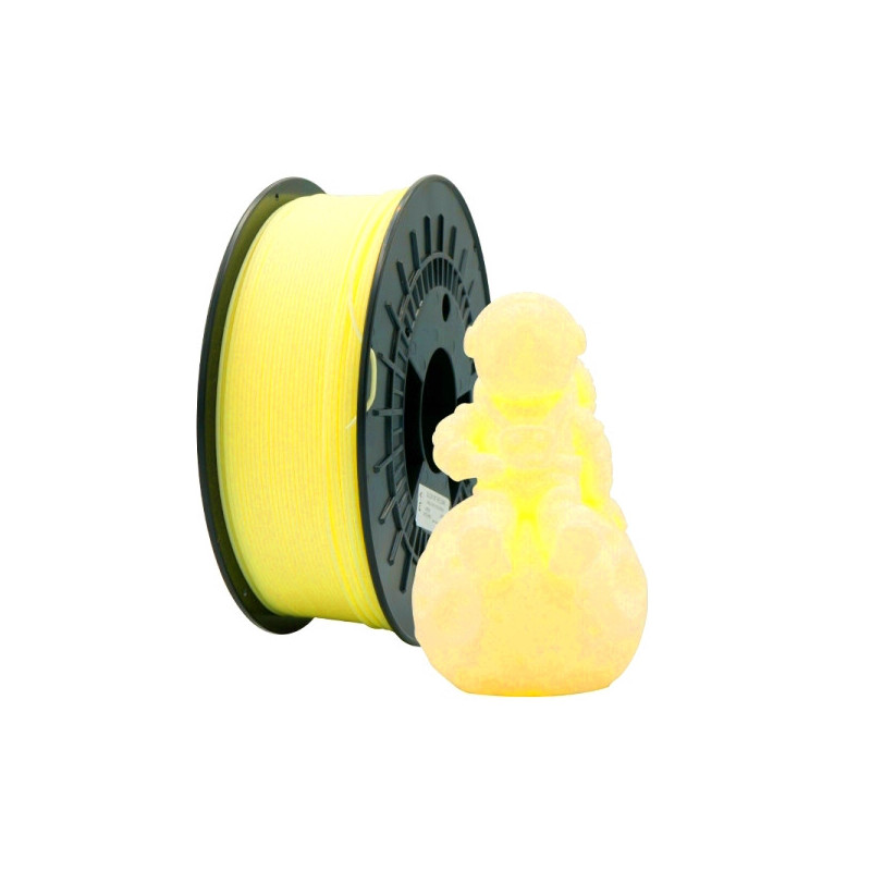 Filament 3D PLA - Couleur vive dans le noir - Diamètre 1,75 mm - Bobine de 1 kg Filament 3D PLA - Couleur vive dans le noir - Diamètre 1,75 mm - Bobine de 1 kg