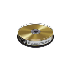 Prof. Line CD-R 52x 700MB MediaRange Oro Verdadeiro, Blank Cake 10