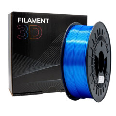 Filamento 3D PLA SILK - Diametro 1.75mm - Bobina 1kg - Color Azul