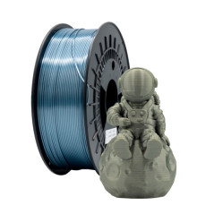 Filamento 3D PLA SILK - Diametro 1.75mm - Bobina 1kg - Cor Prata