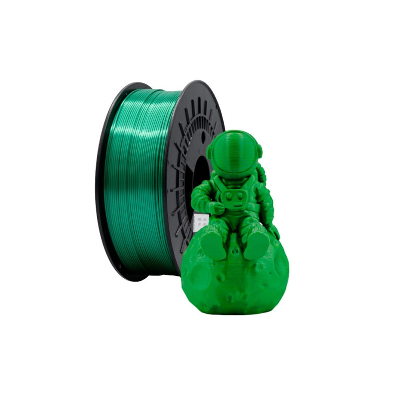 Filamento 3D PLA SILK - Diametro 1.75mm - Bobina 1kg - Cor Verde