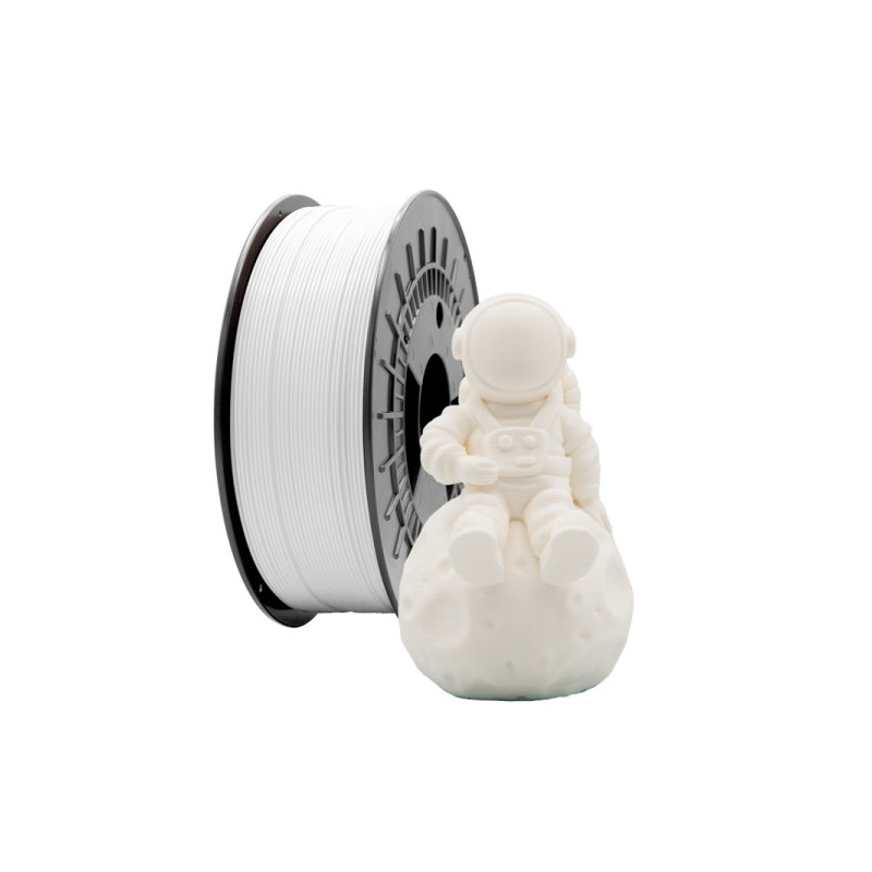 Filamento 3D PLA MATE - Diametro 1.75mm - Bobina 1kg - Color Blanco