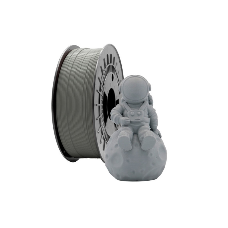 Filamento 3D PLA MATE - Diametro 1.75mm - Bobina 1kg - Color Gris Oscuro