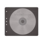 Pochettes en tissu synthétique pour 2 disques, pour classeurs standard - noir - pack 50