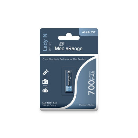 MediaRange Premium Alkaline Battery, Lady N|LR1|1.5V