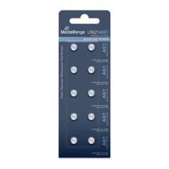 Batterie a bottone alcaline MediaRange AG1 (LR621), 1,5 V