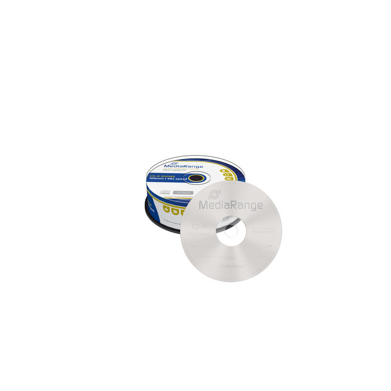 MediaRange CD-R 100min - 900MB 48x, Tarrina 25
