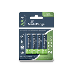 MediaRange Ni-MH-Akkus AA (HR6), 1,2 V – 4er-Pack | DVDi.es