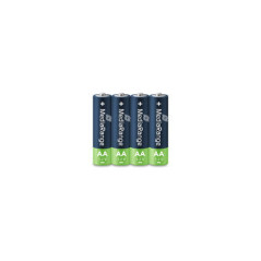 MediaRange Wiederaufladbare NiMH-Akkus, Mignon AA|HR6|1,2V, Pack 4
