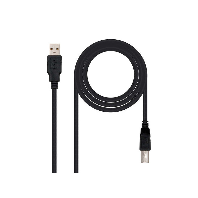 USB-A 2.0 Kabel, männlich zu USB-B, männlich, 1,80 m USB-A 2.0 Kabel, männlich zu USB-B, männlich, 1,80 m