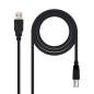 USB-A 2.0 Kabel, männlich zu USB-B, männlich, 1,80 m USB-A 2.0 Kabel, männlich zu USB-B, männlich, 1,80 m
