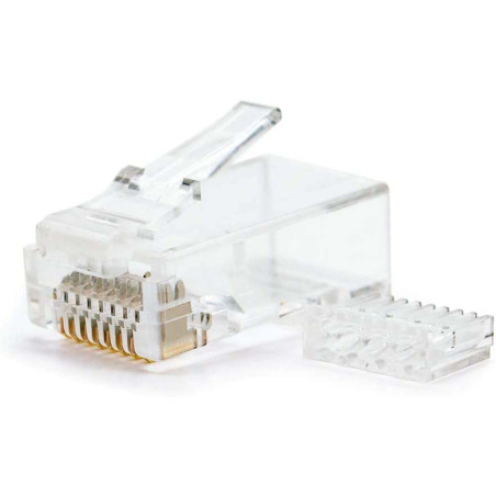 Fichas RJ45 Cat.6 UTP 8 fios (NANOCable) - 10 unidades