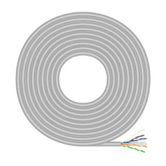 Cabo de Rede RJ45 Cat.6 UTP Rigido AWG23 CCA - 100m