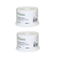 FalconMedia Medigrade CD-R 700MB 80min 52x, inkjet ff print, Pack 100 (2 X 50 UNI)