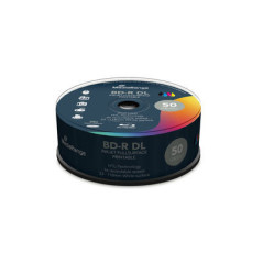 BD-R Dual Layer 50GB, 6x, stampabile a getto d'inchiostro su tutta la superficie, Cake 25