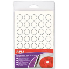 Weißer Fixierknopf für CD/DVD 35 U. (APLI)