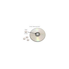 Bouton de fixation blanc pour CD/DVD 35 U. (APLI)