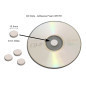 White Fixing Button for CD/DVD 35 U. (APLI)