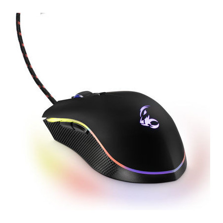 Souris de jeu optique filaire MediaRange Gaming Series (6 boutons) avec rétroéclairage RGB