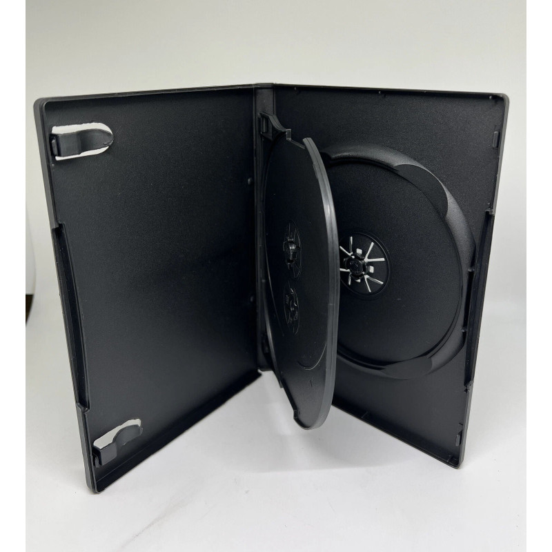 DVD Box 3 Discos 14mm Preta MediaRange