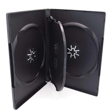 Capa DVD 4 Discos 14mm Preta MediaRange