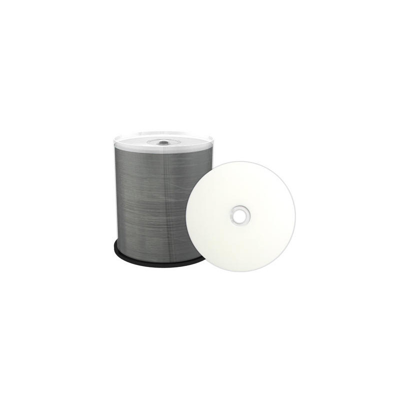 Prof. Line CD-R 700 Mo 80 min 52x, imprimable jet d'encre surface intégrale, blanc, MRPL501-C, Wide Sputtered, spindle 100