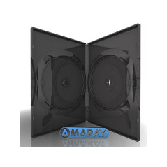 Amaray DVD-Hülle für 2 Discs, 14 mm, schwarz | DVDi.es