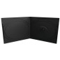Capa CD/DVD 7mm, formato de bolso, 1 disco, preto