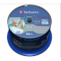 Verbatim BD-R HTL simple couche DL+ 25 Go 6X surface imprimable large Hard Coat spindle 50