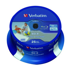 Verbatim BD-R 25 GB 6x imprimível – Cake 25 | DVDi.es