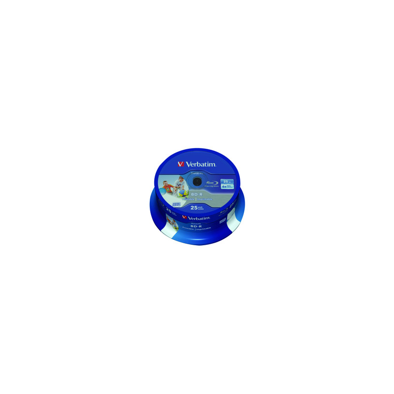 Verbatim BD-R HTL capa simple DL+ 25GB 6X superficie imprimible wide Hard Coat tarrina 25 Verbatim BD-R HTL capa simple DL+ 25GB 6X superficie imprimible wide Hard Coat tarrina 25