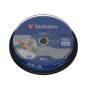Verbatim BD-R Capa simple 25GB 6X imprimible wide tarrina 10