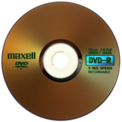 DVD-R Maxell 4,7 Go 16x - 120 min - Pack 50