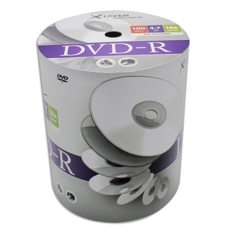 DVD-R Xlayer 4.7GB - 120M 16X speed  Pack 100