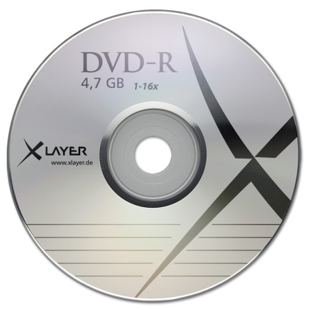 DVD-R Xlayer 4.7GB - 120M 16X speed  Pack 100