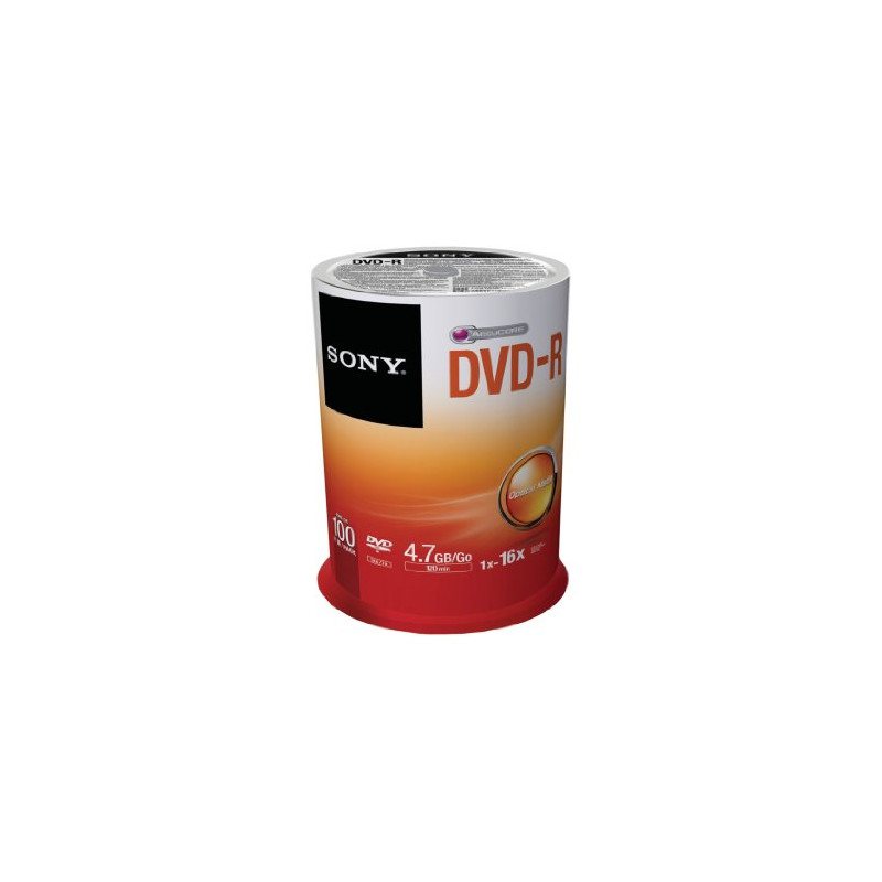 DVD-R Sony 4,7 Go 16X Pack 100