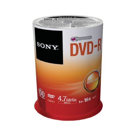 DVD-R Sony 4,7GB 16X Pack 100