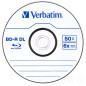 BD-R Verbatim 50GB 6x Superfície branca/azul Hard Coat - 10 unid.