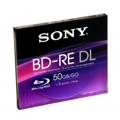 Sony BD-RE 50 Go 2x – boîtier cristal | DVDi.es