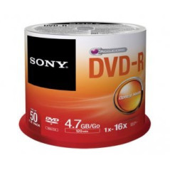 Sony DVD-R 4,7 Go 16x – 50 pcs | DVDi.es