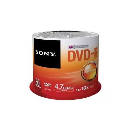 Sony DVD-R 4,7 Go 16x – 50 pcs | DVDi.es