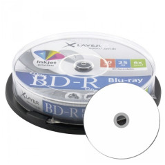 Xlayer BD-R 25 Go 4x imprimable – 10 pcs | DVDi.es
