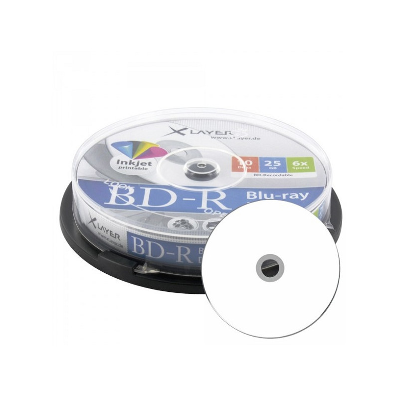 BD-R Xlayer 25GB Printable 4x Pack 10