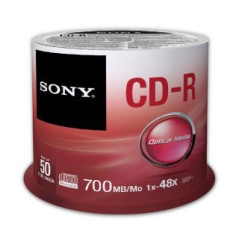 Sony CD-R 700 Mo 48x – 50 pcs | DVDi.es