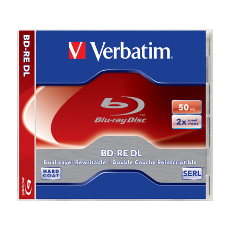 BD-RE Verbatim 50GB 2x, 1 Pc Jewel Case
