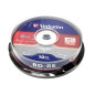 BD-RE Verbatim 25GB 2x Superfície branca/azul Hard Coat - 10 unid. BD-RE Verbatim 25GB 2x Superfície branca/azul Hard Coat - 10 unid.