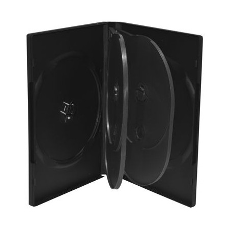 Pack 5 Mediarange estuche DVD para 5 Discos, negro