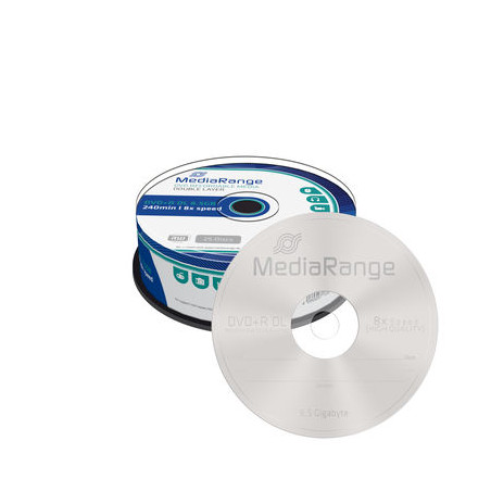 MediaRange DVD+R DL 8,5 GB 8x – Spindel 25 | DVDi.es